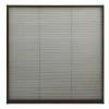 VidaXL Moustiquaire plissée pour fenêtre Aluminium Marron 120x120 cm -Habillages de fenêtre Soldes image 2 148656