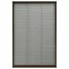 VidaXL Moustiquaire plissée pour fenêtre Aluminium Marron 60x160 cm