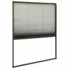 VidaXL Moustiquaire plissée pour fenêtre Aluminium Marron 120x160 cm 1 VidaXL Moustiquaire plissée pour fenêtre Aluminium Marron 120x160 cm -Habillages de fenêtre Soldes image 2 148662