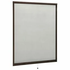 VidaXL Moustiquaire à rouleau pour fenêtres Marron 140x170 cm -Habillages de fenêtre Soldes image 2 148734