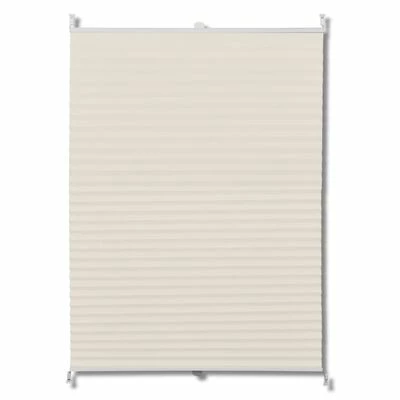 VidaXL Store plissé 70x125 cm Crème 3 VidaXL Store plissé 70x125 cm Crème