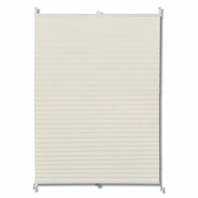 VidaXL Store plissé 80x200 cm Crème 3 VidaXL Store plissé 80x200 cm Crème