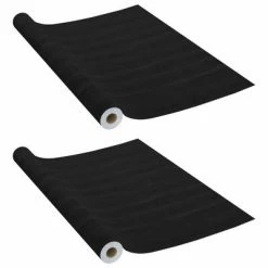 VidaXL Films autoadhésifs pour meubles 2 pcs Bois foncé 500x90 cm PVC