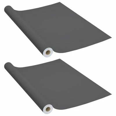 VidaXL Films autoadhésifs pour meubles 2 pcs Gris 500x90 cm PVC 3 VidaXL Films autoadhésifs pour meubles 2 pcs Gris 500x90 cm PVC