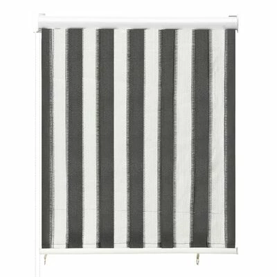 VidaXL Store roulant d'extérieur 80x140 cm Rayures anthracite et blanc 4 VidaXL Store roulant d'extérieur 80x140 cm Rayures anthracite et blanc – Image 2