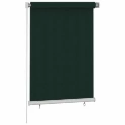 VidaXL Store roulant d'extérieur 100x140 cm Vert foncé PEHD -Habillages de fenêtre Soldes image 2 312811