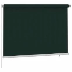 VidaXL Store roulant d'extérieur 200x140 cm Vert foncé PEHD -Habillages de fenêtre Soldes image 2 312816