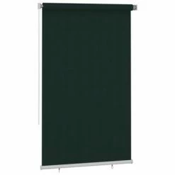 VidaXL Store roulant d'extérieur 140x230 cm Vert foncé PEHD -Habillages de fenêtre Soldes image 2 312826