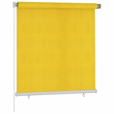 VidaXL Store roulant d'extérieur 140x140 cm Jaune PEHD 4 VidaXL Store roulant d'extérieur 140x140 cm Jaune PEHD – Image 2