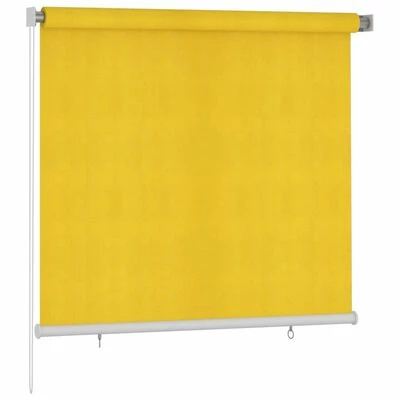 VidaXL Store roulant d'extérieur 160x140 cm Jaune PEHD 4 VidaXL Store roulant d'extérieur 160x140 cm Jaune PEHD – Image 2