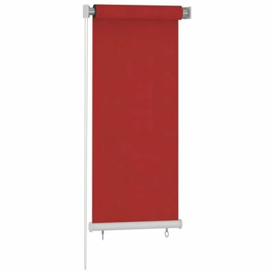 VidaXL Store roulant d'extérieur 60x140 cm Rouge PEHD 4 VidaXL Store roulant d'extérieur 60x140 cm Rouge PEHD – Image 2