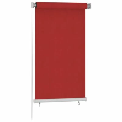 VidaXL Store roulant d'extérieur 80x140 cm Rouge PEHD 4 VidaXL Store roulant d'extérieur 80x140 cm Rouge PEHD – Image 2