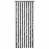 VidaXL Moustiquaire Gris et blanc 90x200 cm Chenille