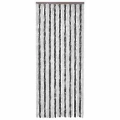VidaXL Moustiquaire Gris et blanc 90x200 cm Chenille
