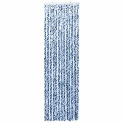 VidaXL Moustiquaire Bleu et blanc 56x200 cm Chenille