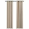 VidaXL Rideaux occultants Aspect lin avec œillets 2pcs Beige 140x245cm 1 VidaXL Rideaux occultants Aspect lin avec œillets 2pcs Beige 140x245cm -Habillages de fenêtre Soldes image 2 321210