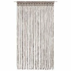 VidaXL Rideau en macramé Taupe 140x240 cm Coton 8 VidaXL Rideau en macramé Taupe 140x240 cm Coton -Habillages de fenêtre Soldes image 2 323981