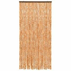 VidaXL Moustiquaire Ocre et blanc 100x220 cm Chenille