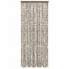 VidaXL Moustiquaire Taupe et blanc 56x185 cm Chenille