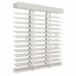 Decosol Store horizontal Bois 50 mm 80x130 cm Blanc