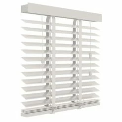 Decosol Store horizontal Bois 50 mm 100x180 cm Blanc