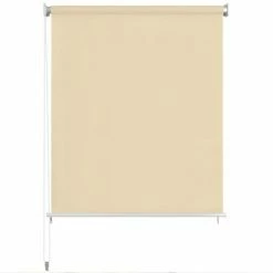 VidaXL Store roulant d'extérieur 120 x 230 cm Couleur crème -Habillages de fenêtre Soldes image 2 43450