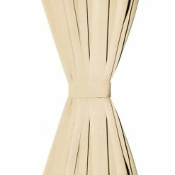 VidaXL Rideau occultant avec boucles 2 pcs 140 x 245 cm Beige -Habillages de fenêtre Soldes image 3 132218