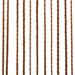 VidaXL Rideau en fils 2 pcs 140 x 250 cm Marron -Habillages de fenêtre Soldes image 3 132411