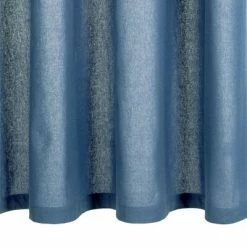 VidaXL Rideaux avec anneaux en métal 2 pcs Coton 140x225 cm Bleu -Habillages de fenêtre Soldes image 3 134327