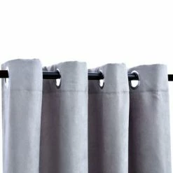 VidaXL Rideaux occultants avec anneaux en métal 2 pcs Gris 140x245 cm -Habillages de fenêtre Soldes image 3 134466
