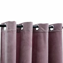 VidaXL Rideaux occultants avec anneaux 2 pcs Velours Rose 140x245 cm -Habillages de fenêtre Soldes image 3 134522