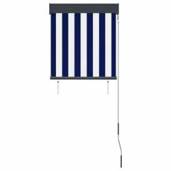 VidaXL Store roulant d'extérieur 60x250 cm Bleu et blanc 10 VidaXL Store roulant d'extérieur 60x250 cm Bleu et blanc -Habillages de fenêtre Soldes image 3 145943