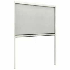 VidaXL Moustiquaire à rouleau pour fenêtres Blanc 110x170 cm -Habillages de fenêtre Soldes image 3 148720