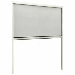 VidaXL Moustiquaire à rouleau pour fenêtres Blanc 160x170 cm -Habillages de fenêtre Soldes image 3 148725