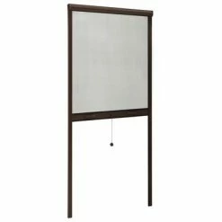 VidaXL Moustiquaire à rouleau pour fenêtres Marron 60x150 cm -Habillages de fenêtre Soldes image 3 148726