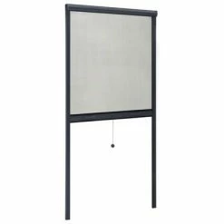 VidaXL Moustiquaire à rouleau pour fenêtres Anthracite 70x150 cm 10 VidaXL Moustiquaire à rouleau pour fenêtres Anthracite 70x150 cm -Habillages de fenêtre Soldes image 3 148738