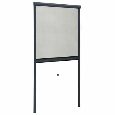 VidaXL Moustiquaire à rouleau pour fenêtres Anthracite 70x150 cm 5 VidaXL Moustiquaire à rouleau pour fenêtres Anthracite 70x150 cm – Image 3