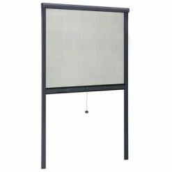 VidaXL Moustiquaire à rouleau pour fenêtres Anthracite 100x170 cm -Habillages de fenêtre Soldes image 3 148741
