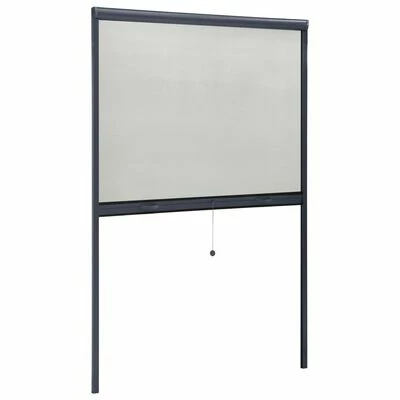 VidaXL Moustiquaire à rouleau pour fenêtres Anthracite 110x170 cm 5 VidaXL Moustiquaire à rouleau pour fenêtres Anthracite 110x170 cm – Image 3