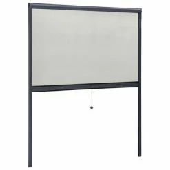 VidaXL Moustiquaire à rouleau pour fenêtres Anthracite 150x170 cm -Habillages de fenêtre Soldes image 3 148746