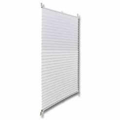 VidaXL Store plissé 100x100 cm Blanc -Habillages de fenêtre Soldes image 3 240609