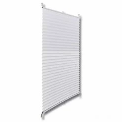 VidaXL Store plissé 110x100 cm Blanc -Habillages de fenêtre Soldes image 3 240613