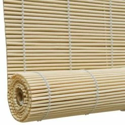 VidaXL Store roulant en bambou 140 x 220 cm Naturel -Habillages de fenêtre Soldes image 3 245819