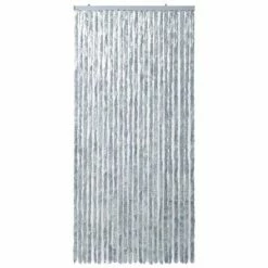 VidaXL Moustiquaire Blanc et gris 100x220 cm Chenille -Habillages de fenêtre Soldes image 3 284281