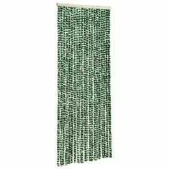 VidaXL Moustiquaire Vert et blanc 56x185 cm Chenille -Habillages de fenêtre Soldes image 3 325445