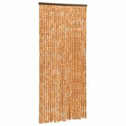 VidaXL Moustiquaire Ocre et blanc 100x220 cm Chenille -Habillages de fenêtre Soldes image 3 325459