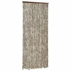 VidaXL Moustiquaire Taupe et blanc 90x220 cm Chenille -Habillages de fenêtre Soldes image 3 325461