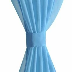 VidaXL Rideau fin Turquoise 140x175 cm 2 pcs -Habillages de fenêtre Soldes image 4 130206