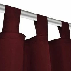 2 pcs Rideau à Passant Micro Satin Bordeaux 140 x 175 cm -Habillages de fenêtre Soldes image 4 130362