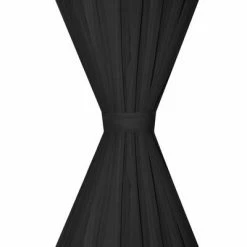 VidaXL Rideau occultant 2 pcs à double couche 140 x 245 cm Noir -Habillages de fenêtre Soldes image 4 130365